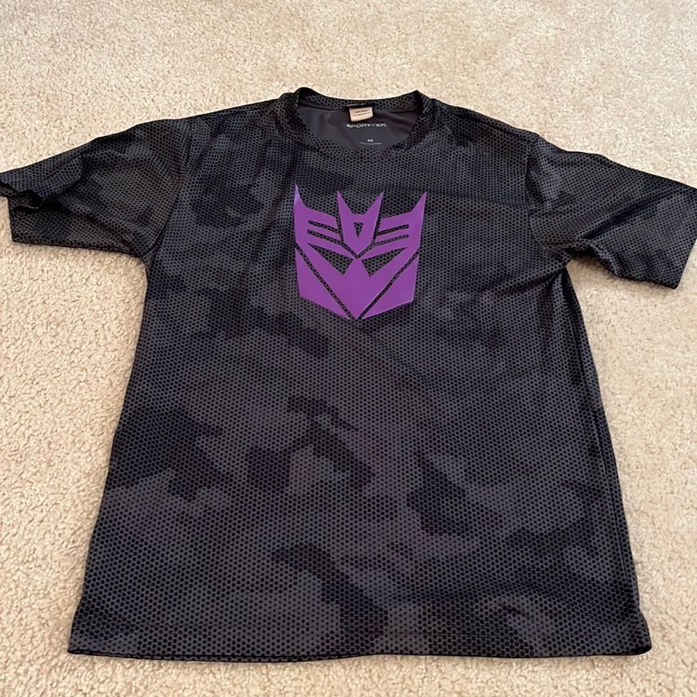 SPORT-TEK SIZE XS TRANSFORMERS SHIRT
